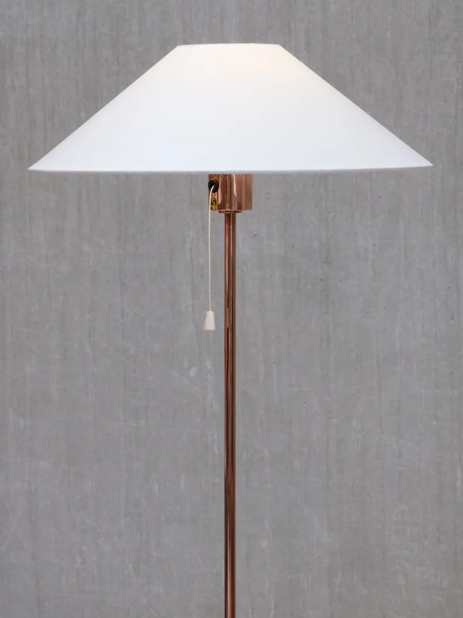 Sale Pamono Scandinavian Modern Copper G01 Floor Lamp from Bergboms, Sweden, 1960s