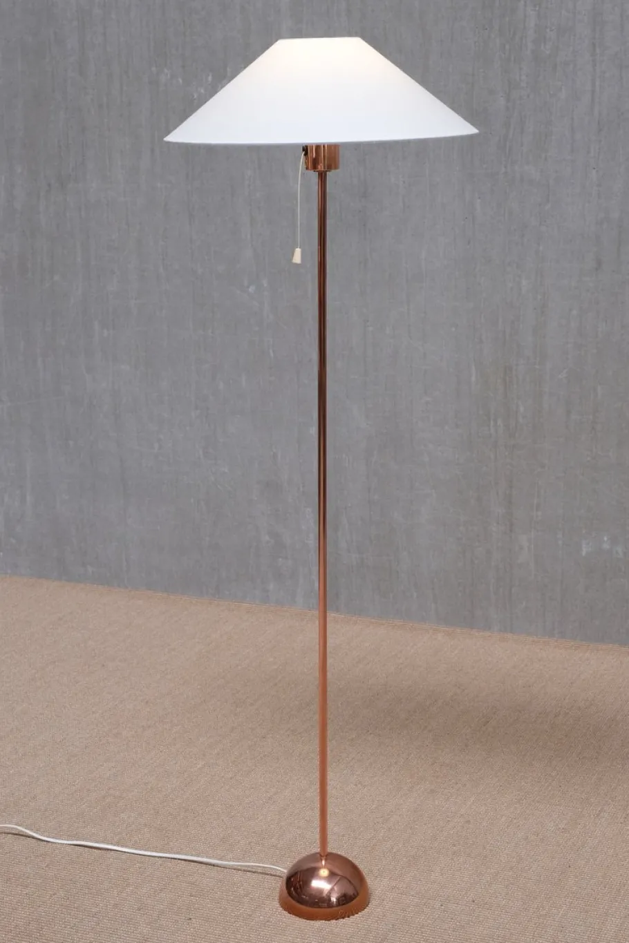 Sale Pamono Scandinavian Modern Copper G01 Floor Lamp from Bergboms, Sweden, 1960s