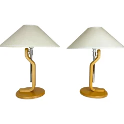 Hot Pamono Scandinavian Modern Grevie Table Lamps by Lars Bessfel for Ateljé Lyktan, 1980s, Set of 2