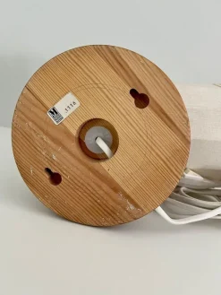 Sale Pamono Scandinavian Pine and Fabric Wall Lamps from Markslöjd, 1970s, Set of 2