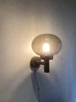 Pamono Scandinavian Red Copper Garden Wall Lamp, 1970s