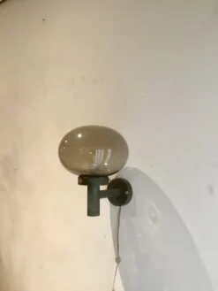 Pamono Scandinavian Red Copper Garden Wall Lamp, 1970s