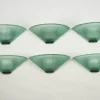 Best Pamono Sconces in Green Murano Glass from De Majo, Italy, 1980s, Set of 6