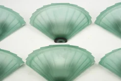 Best Pamono Sconces in Green Murano Glass from De Majo, Italy, 1980s, Set of 6