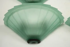 Best Pamono Sconces in Green Murano Glass from De Majo, Italy, 1980s, Set of 6