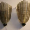 Sale Pamono Sconces in Smoked Textured Murano Glass, 1980s, Set of 2