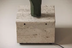 Clearance Pamono Sculptural Cactus Floor Lamp in Travertine and Fiberglass, 1970s