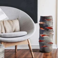 Outlet Pamono Sculptural High Lantern Vase by Donatas Zukauskas