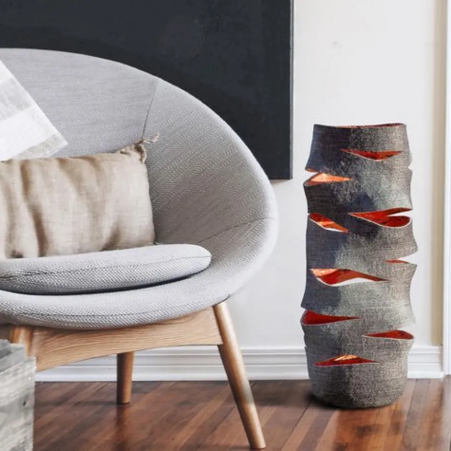 Outlet Pamono Sculptural High Lantern Vase by Donatas Zukauskas