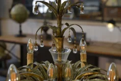 Best Pamono Sheet Metal and Tassel Pendant attributed to Maison Jansen, 1970s