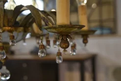 Best Pamono Sheet Metal and Tassel Pendant attributed to Maison Jansen, 1970s