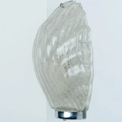 Sale Pamono Shell Shaped Glass Wall Lights, Limburg, Germany, 1970s, Set of 2