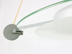 Best Pamono Silver Metal & Sandblasted Glass Cyclos Pendant Lamp by Michele De Lucchi for Artemide, 1985