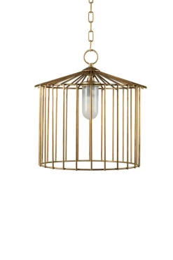 Sale Pamono Small Cage Chain Outdoor Pendant by Niccolo De Ruvo for Brass Brothers