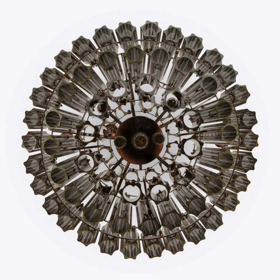 Best Pamono Smoked Mirror Palermo Chandelier from Pure White Lines