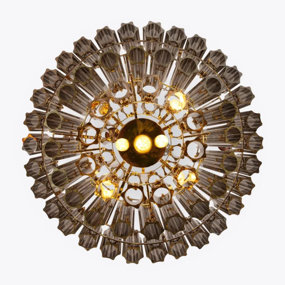 Best Pamono Smoked Mirror Palermo Chandelier from Pure White Lines