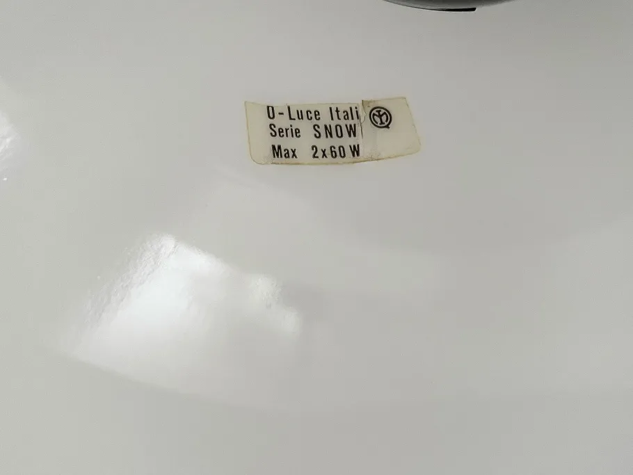 Clearance Pamono Snow Lamp by Vico Magistretti for Oluce, Italy, 1970s