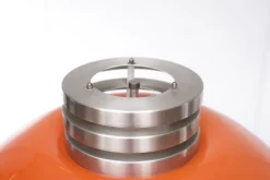 Pamono Space Ace Orange Shade Floor Lamp, Italy, 1970s