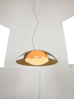 Best Pamono Space Age Brown UFO Lamp from Guzzini, 1970s