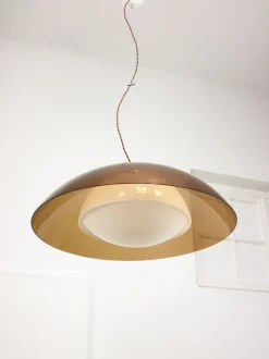 Best Pamono Space Age Brown UFO Lamp from Guzzini, 1970s