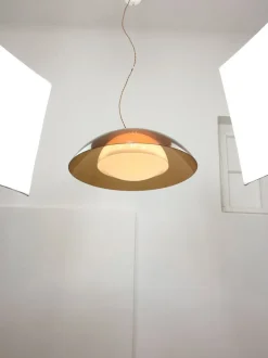 Best Pamono Space Age Brown UFO Lamp from Guzzini, 1970s