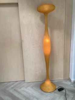 New Pamono Space Age Fiberglass Orange Floor Lamp from Kundalini Berchicci E.T.A.