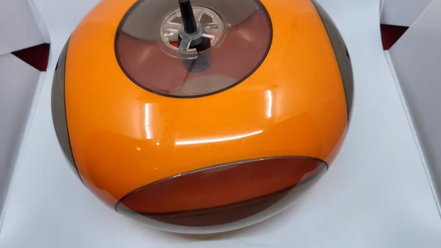 Online Pamono Space Age Orange Acrylic Glass UFO Lamp attributed to Luigi Colani, 1970s