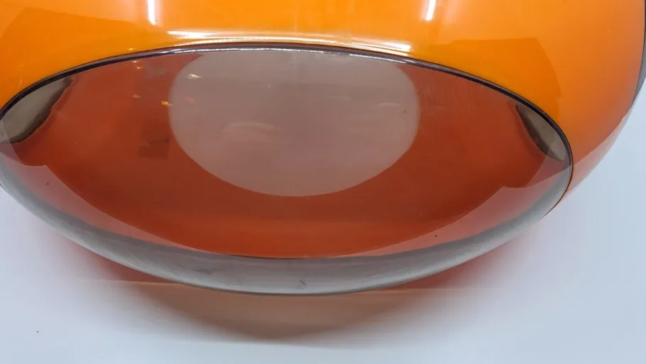 Online Pamono Space Age Orange Acrylic Glass UFO Lamp attributed to Luigi Colani, 1970s
