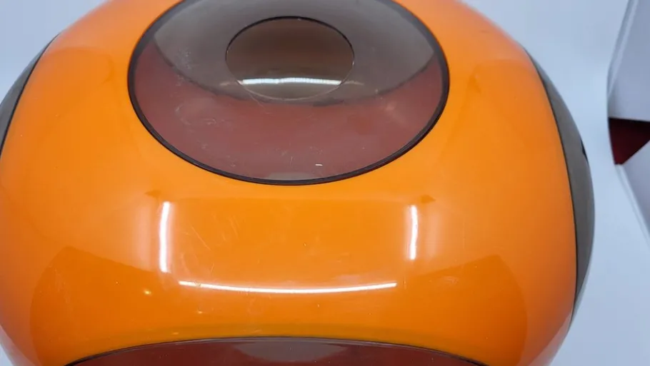 Online Pamono Space Age Orange Acrylic Glass UFO Lamp attributed to Luigi Colani, 1970s