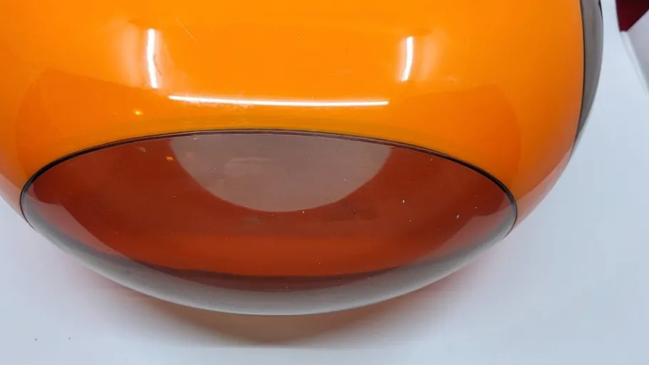 Online Pamono Space Age Orange Acrylic Glass UFO Lamp attributed to Luigi Colani, 1970s