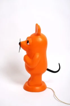 Hot Pamono Space Age Orange Plastic Mouse Table or Floor Lamp, Germany, 1970s