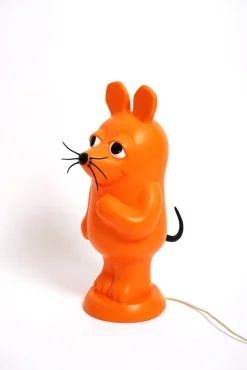 Hot Pamono Space Age Orange Plastic Mouse Table or Floor Lamp, Germany, 1970s