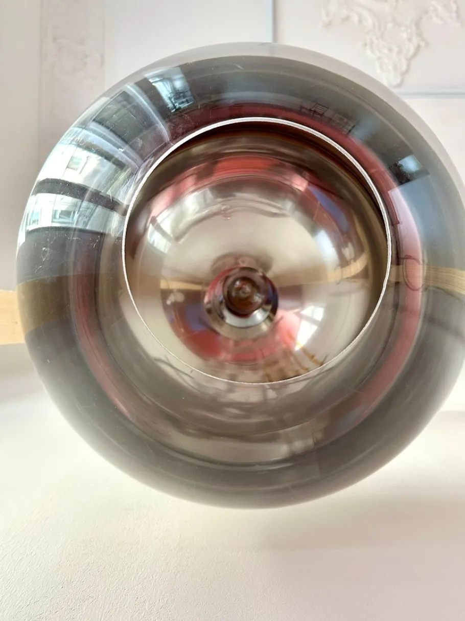 Best Pamono Space Age Pendant Lamp in Half-Mirrored Acrylic, 1970s