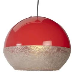 Sale Pamono Space Age Pendant Lamp in Red Plastic