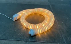 Online Pamono Space Age Postmodern Model Boalum Snake Floor Lamp by Livio Castiglioni and Gianfranco Frattini for Artemide, 1970s