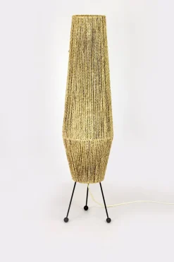Best Pamono Space Age Rocket Floor Lamp with a Braided String, Former Czechoslovakia, 1960s
