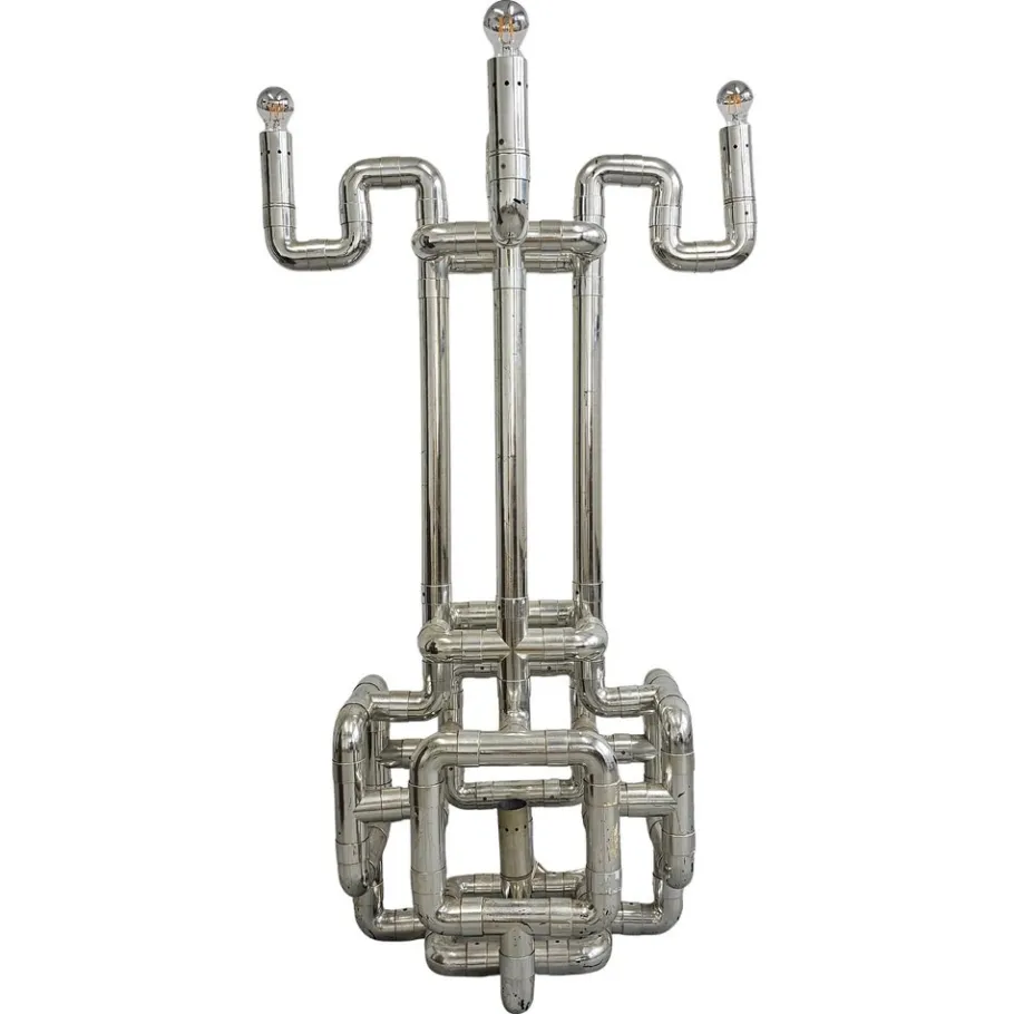 Clearance Pamono Space Age Sculptural Rombo Floor Lamp attributed to Gaetano Missaglia, 1960s