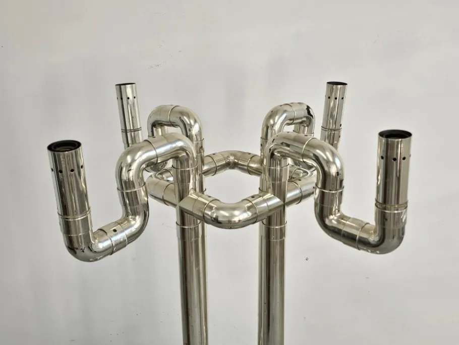 Clearance Pamono Space Age Sculptural Rombo Floor Lamp attributed to Gaetano Missaglia, 1960s