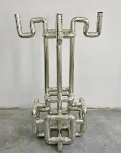 Clearance Pamono Space Age Sculptural Rombo Floor Lamp attributed to Gaetano Missaglia, 1960s