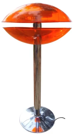 Best Pamono Space Age UFO Floor Lamp in Acrylic Glass, Italy, 1970s