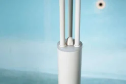 Hot Pamono Space Age Waterfall Floor Lamp in White