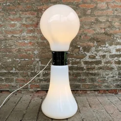 Clearance Pamono Space Age White Murano Glass Birillo Floor Lamp by Carlo Nason for Mazzega, 1964