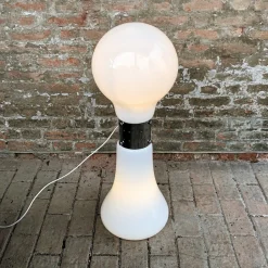 Clearance Pamono Space Age White Murano Glass Birillo Floor Lamp by Carlo Nason for Mazzega, 1964