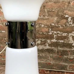 Clearance Pamono Space Age White Murano Glass Birillo Floor Lamp by Carlo Nason for Mazzega, 1964