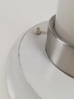 Hot Pamono Space Age White Opaline Floor Lamp, Italy, 1970s