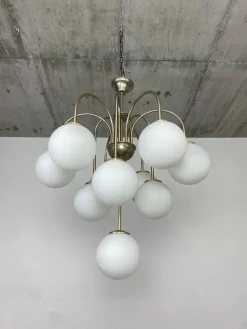 Best Pamono Sputnik Chandelier attributed to Jaroslav Bejvl for Kamenický Šenov, 1940s