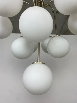 Best Pamono Sputnik Chandelier attributed to Jaroslav Bejvl for Kamenický Šenov, 1940s