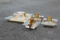 Sale Pamono Square Murano Glass Sconces by Toni Zuccheri for Venini, 1960s, Set of 4