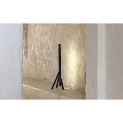 Best Pamono Steccolino Table Lamp in Aluminum and Vegetable Tanned Leather by Oscar Maschera