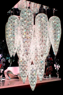 Best Pamono Steel & Crystal Sensation Arabesque Light Fall Ceiling Chandelier with 17 Lamps from VGnewtrend